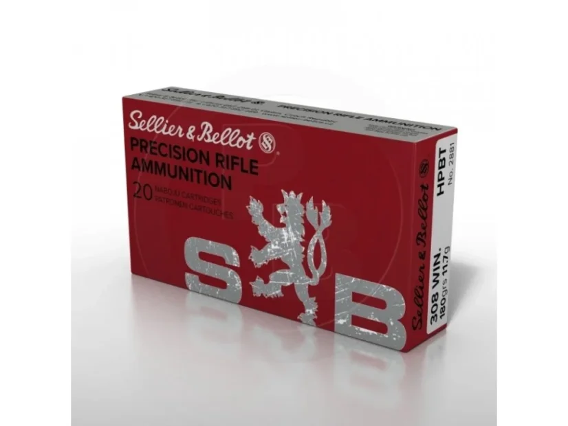 Puškový náboj Sellier a Bellot, Match, .308 Win., 168gn/ 10,9g, HPBT/ OTM