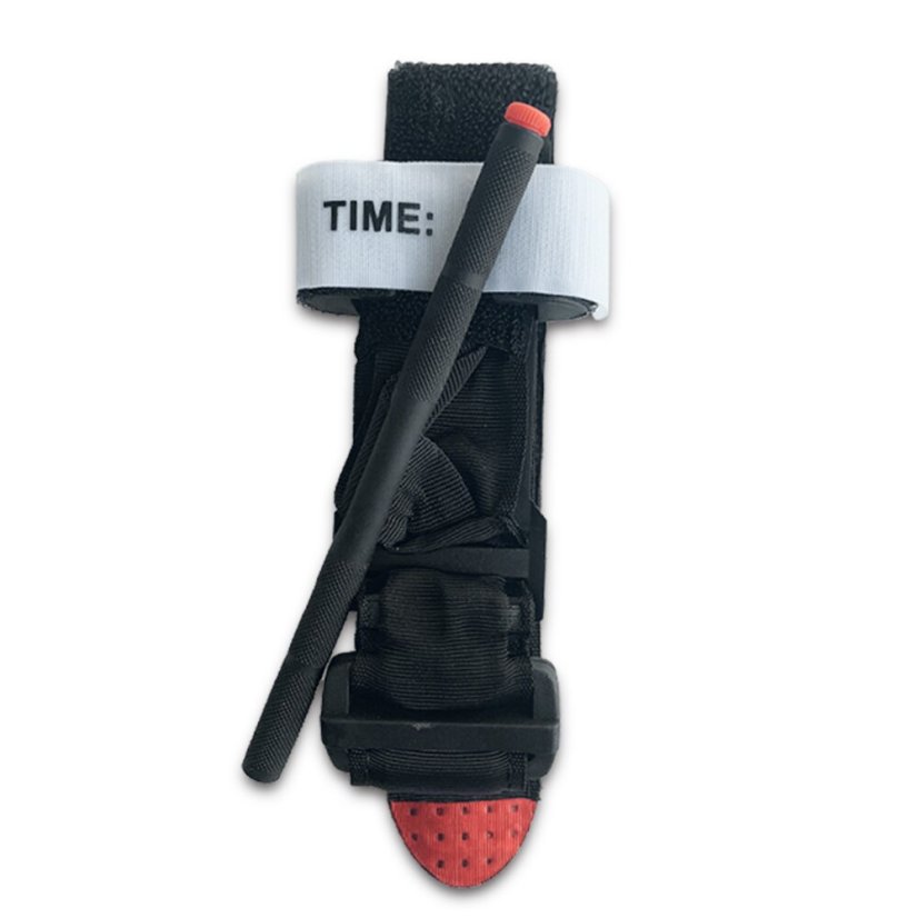 Turniket s kovovým vratidlem, černá (black)
