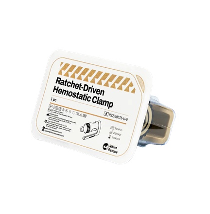 Ráčnová hemostatická svorka